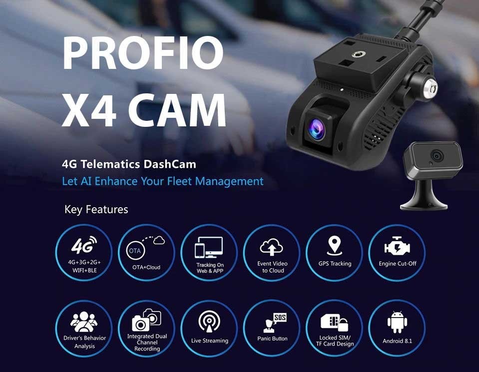 Dual-Cloud-Autokamerasystem profi x4 mit GPS