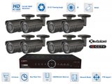 Sicherheit AHD System - 8x Kugel Kamera 1080P + 40m IR und DVR