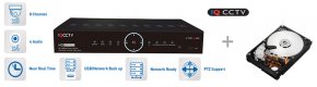 AHD-Recorder DVR 1080P / 960H / 720P - 8 Kanäle + 1TB HDD