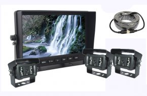 AHD Reversing Set mit 7" LCD Monitor + 3x Kamera + 18x IR LED