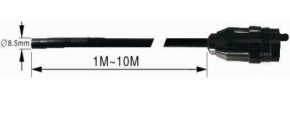 Schwanenhals mit einer Länge von 5 m - 6,8 mm Rohr + 8,5-mm-Kam