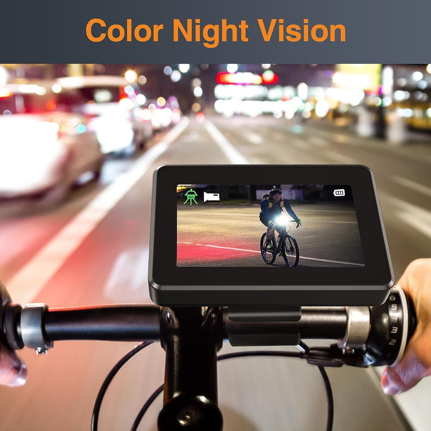 Fahrradrückfahrkamera mit Nachtsicht und Monitorset