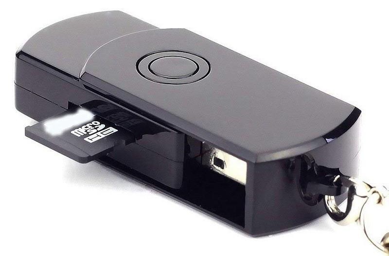 Spionagekamera mit USB-Stick und Mikrofon