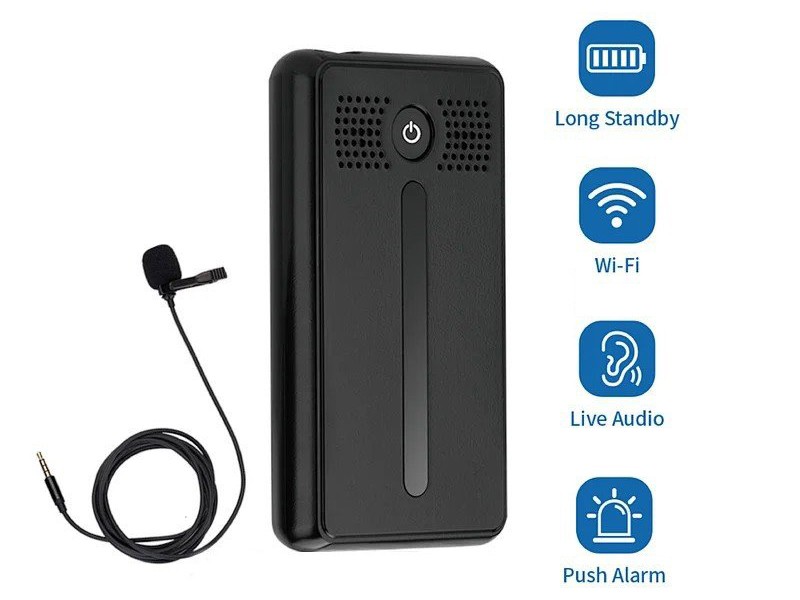 WiFi-Mini-Audiorecorder – Abhören mit LIVE-Audioübertragung per APP