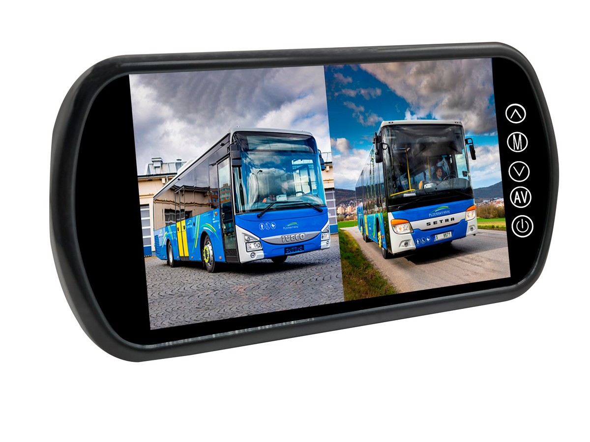 Rückspiegel als Monitor für Rückfahrkameras für PKW - Transporter