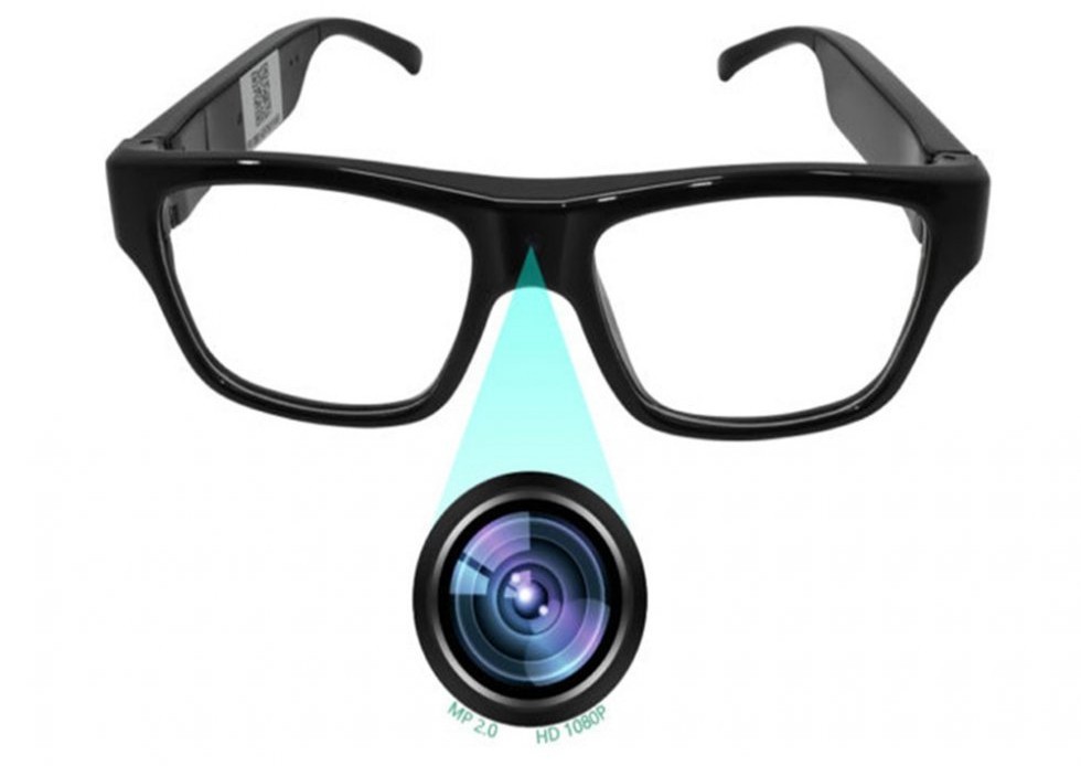 Spionagebrille mit FULL-HD-Kamera, WLAN-Live-Videoübertragung