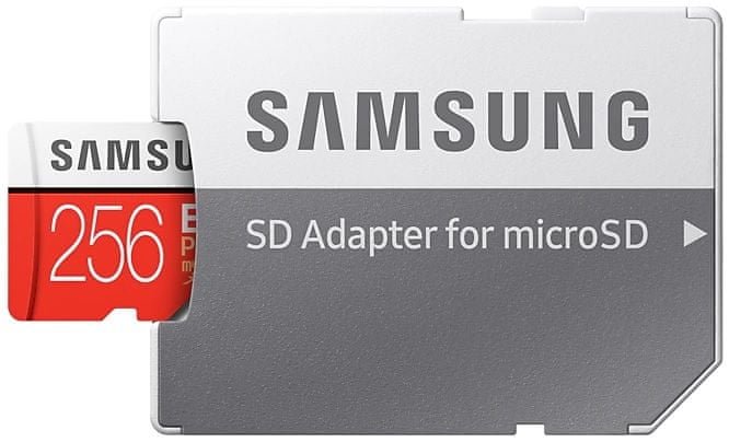 256 GB Micro-SDXC-Speicherkarte Samsung EVO PLUS + SD-Adapter