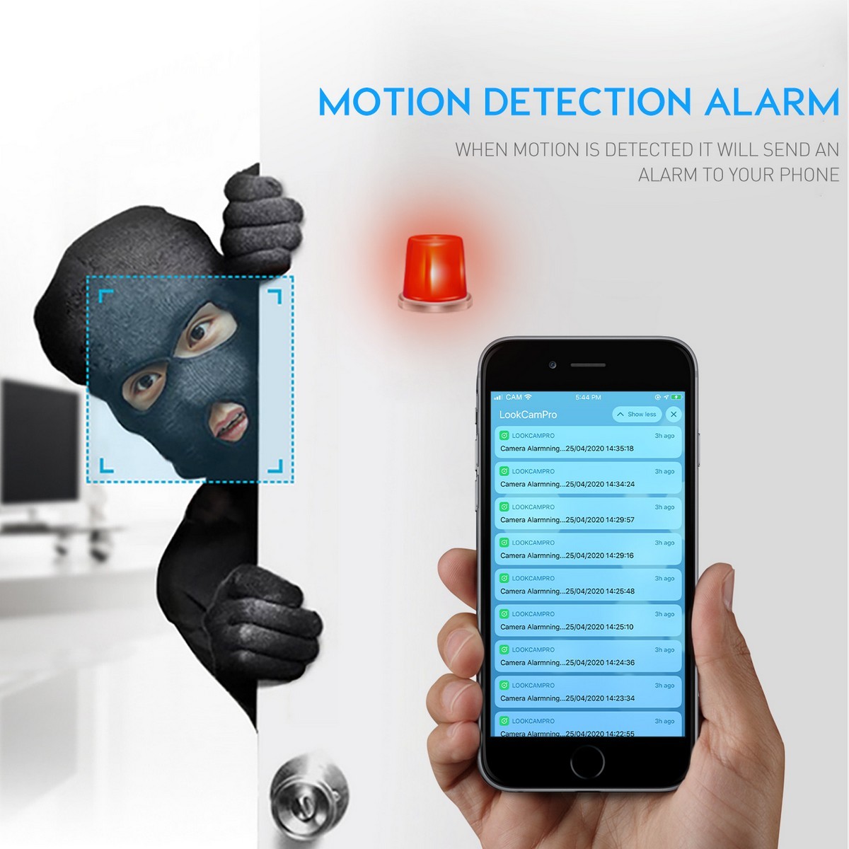 Überwachungskamera mit Bewegungserkennung und Alarm