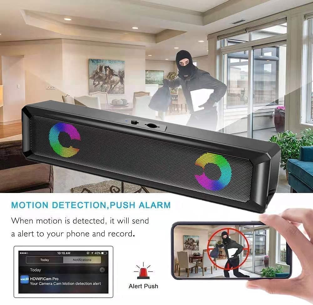 Bluetooth-Lautsprecher mit Spionagekamera