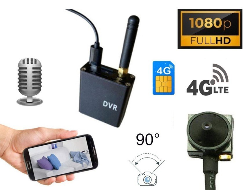 Mini-Spionagekamera, Lochkameraüberwachung über mobile 3G- und 4G-Sim
