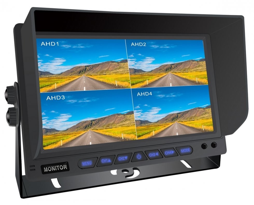 8-Kanal-Hybrid-10-Zoll-HD-Rückfahrmonitor für Auto oder Maschine