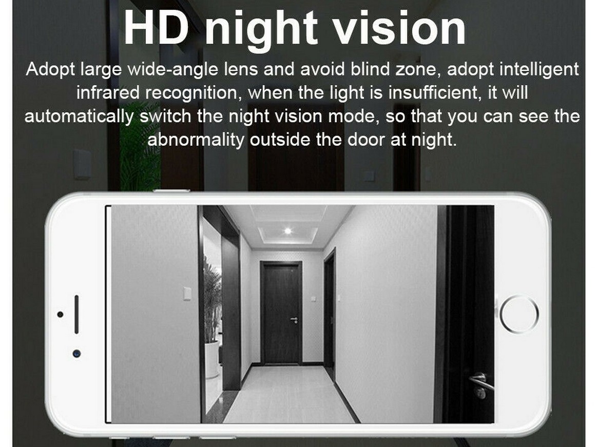 IR LED Nachtsicht 8m - Türklingel fürs Haus