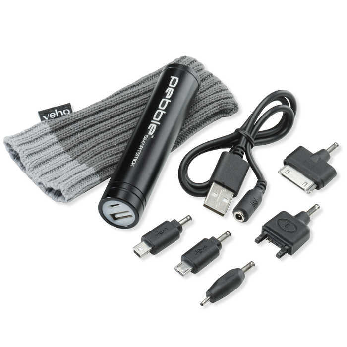 Pebble Smartstick Schwarz-Ladegerät