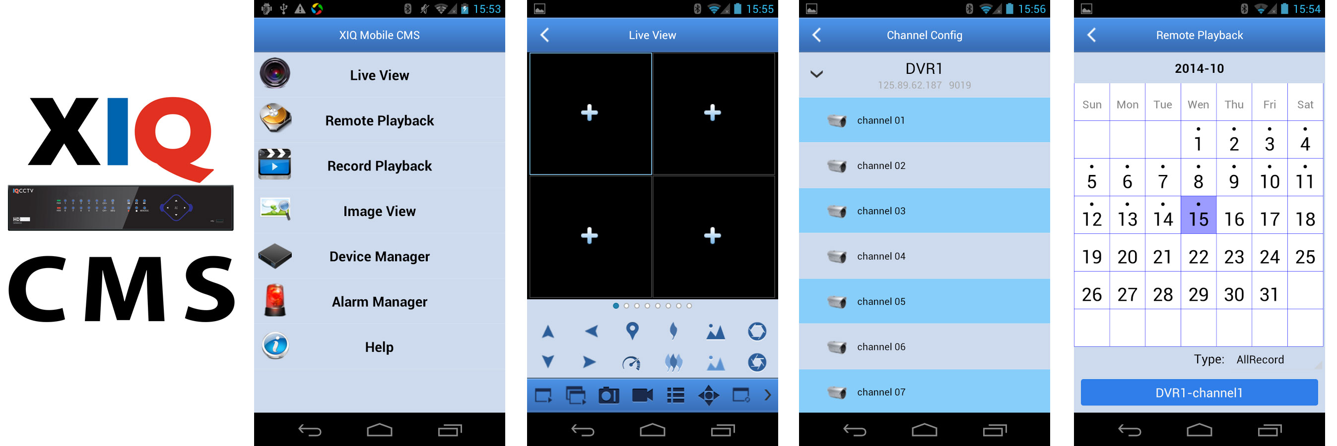 Mobile-Anwendung Xiq-CMS-1