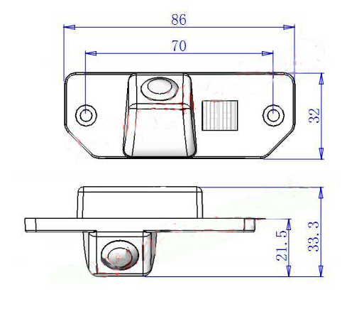 Rückfahrkamera für Ford