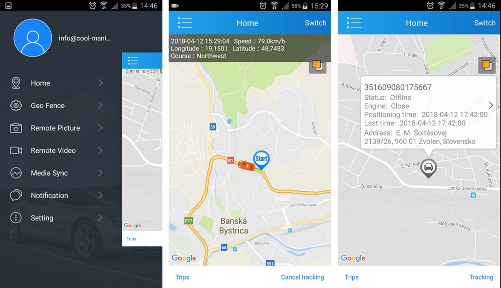 wifi Autokamera mit GPS - Live-Tracking über App