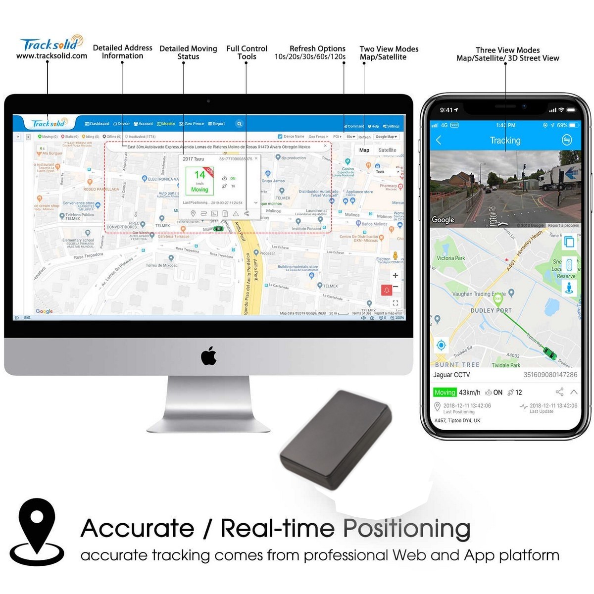 Live-Übertragungsüberwachung GPS-Locator