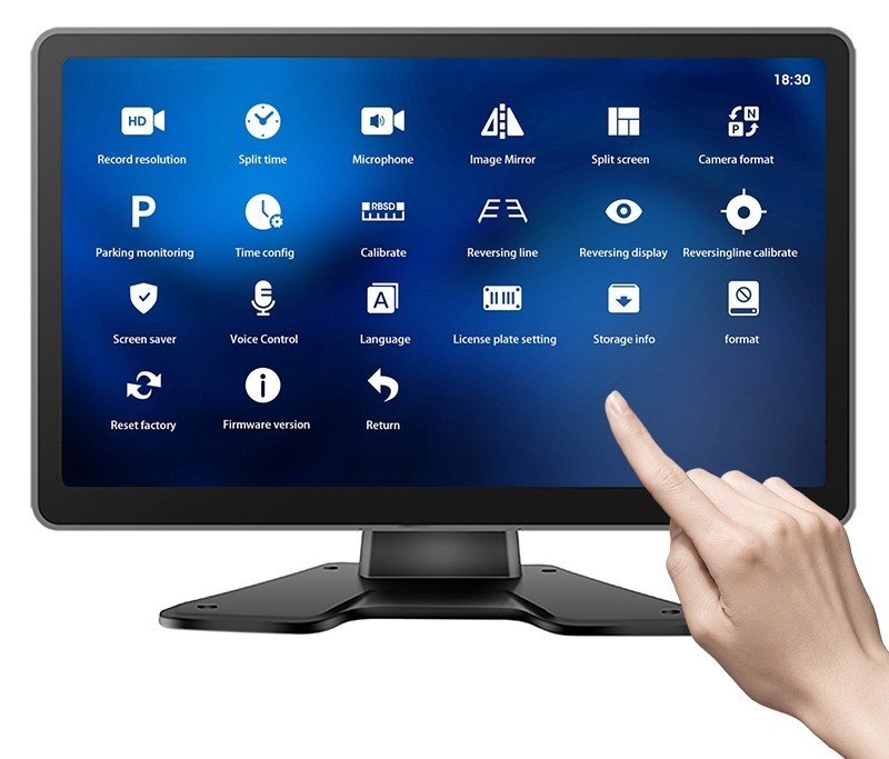 Rückfahrmonitor mit Touchscreen