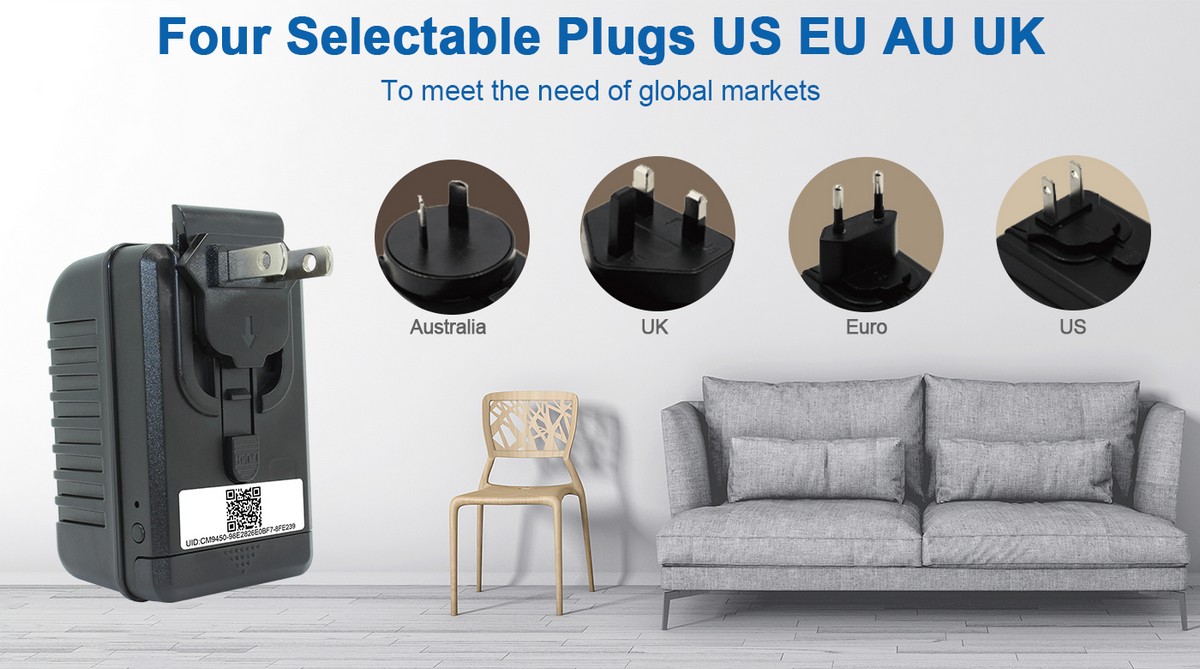 USB-Adapter mit Kamera - US EU AU UK