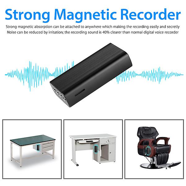 Audiorecorder mit Magnet - Spionage-Audio-Diktiergerät