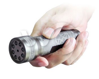 Taschenlampe mit Kamera und Nachtsicht - 8 IR LED