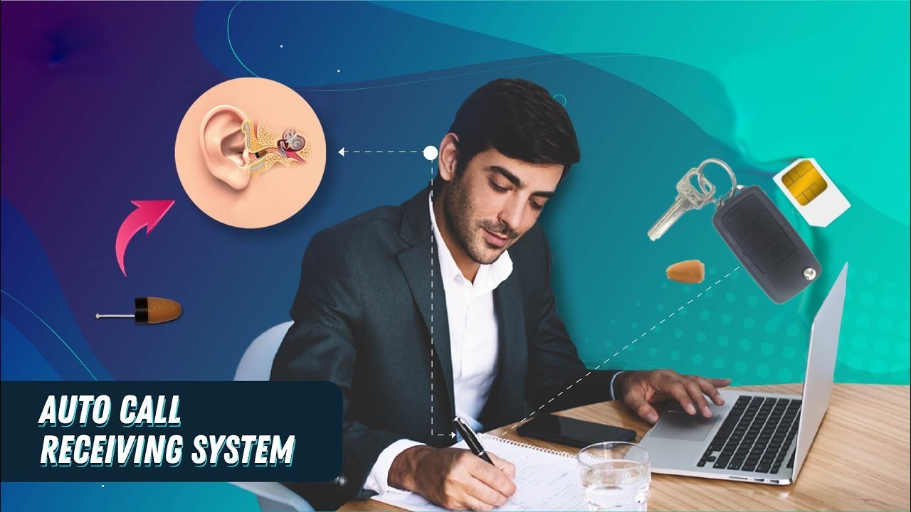 Student Earpiece Spy - Spionage-Ohrhörer mit Bluetooth-SIM-Karte