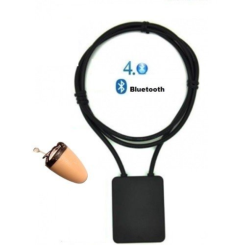 Spionage-Ohrhörer + Bluetooth-Halskette
